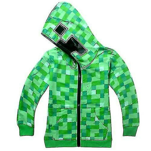Minecraft Kids Boys Youth Hoodie Zip Coat Sweater Jacket Gift