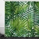 thumbnail image 4 of Cortina de ducha tropical, juego de cortinas de baño de tela de hoja de palma de plátano verde con ganchos decoración de baño lavable a máquina Ormromra 2034905-1, 4 of 9