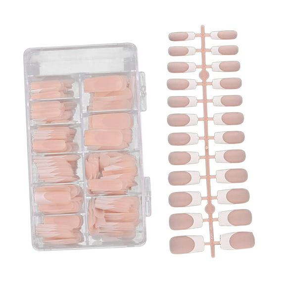 Uñas postizas,Presione sobre las uñas Uñas postizas Gel Nail Art Decoración,Uñas Postizas Artificiales Uñas Postizas Mujeres Niñas,Pegamento en uñas usable Uñas postizas Mate Largo