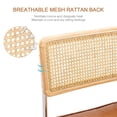 thumbnail image 3 of Juego de 2 sillas de comedor Zesthouse de ratán natural con madera maciza, 3 of 9