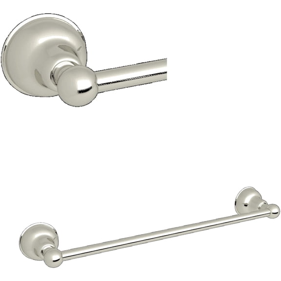 Rohl 24" Single Towel Bar In Polished Nickel