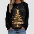 thumbnail image 2 of Futezty Womens Christmas Sweatshirt Funny Santa Snowman 3D Print Plus Size Graphic Sweatshirts Crewneck Xmas Holiday Tops, 2 of 5