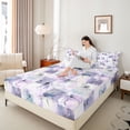 thumbnail image 4 of Homewish Flying Dragonflies 4pcs Bed Sheets for Teenagers Adults,Abstract Geometric Plaid King Sheets,Vintage Retro Gradient Super Cozy Sheet Set,Lightweight Room Decor, 4 of 7