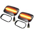 thumbnail image 1 of Luz de marcador lateral LED 81730-20191 Luces de señal de giro del pasajero del conductor delantero Lámparas de marcador lateral de guardabarros para Toyota Lente negra Luz LED ámbar 1 par, 1 of 1