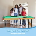 thumbnail image 6 of Blublu Park 55 Inch Folding Pool Table for Adults and Kids Steady Modern Space Saving Billiard Table, Green, 6 of 7