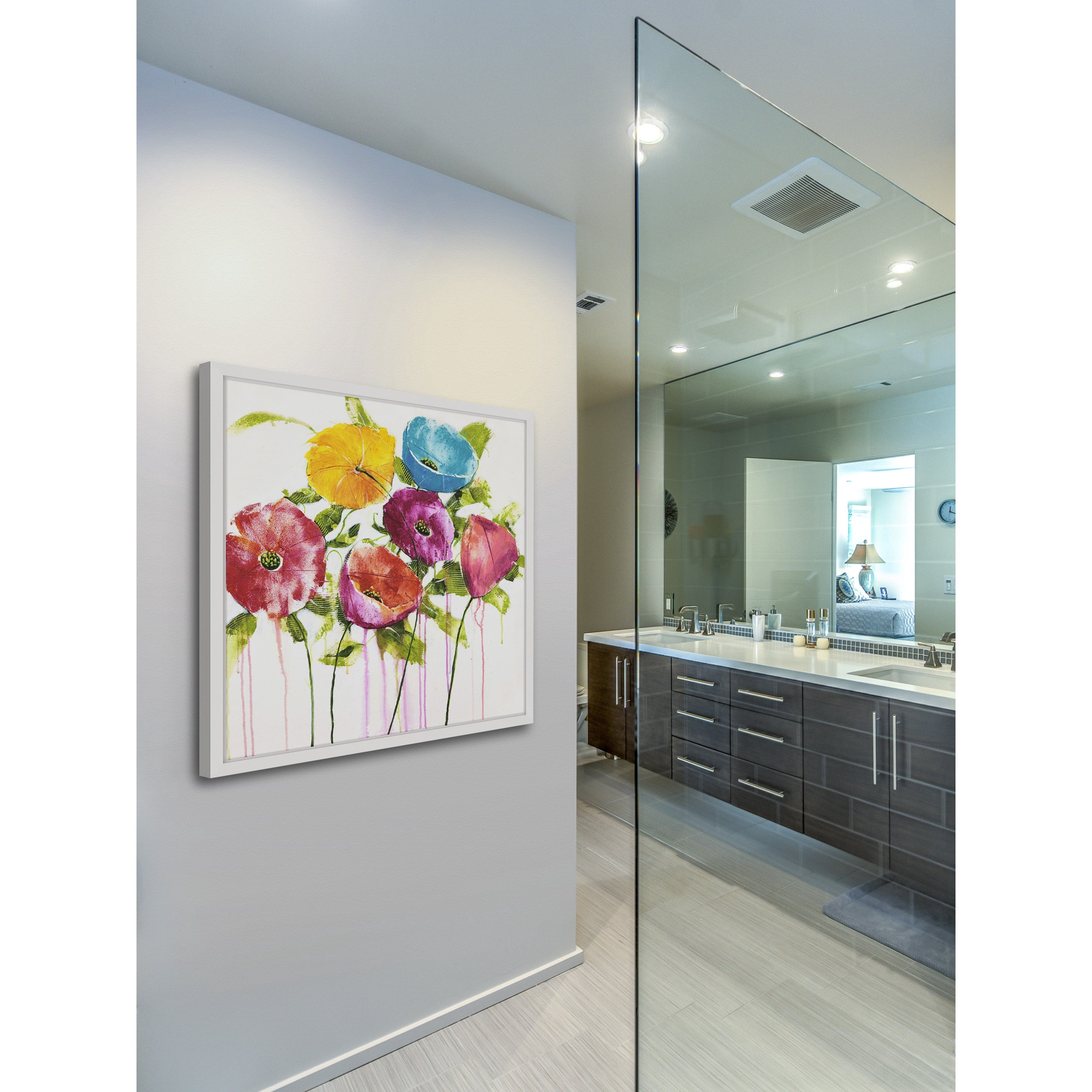 Marmont Hill - "Pop of Color II" by Julie Joy Framed Painting Print