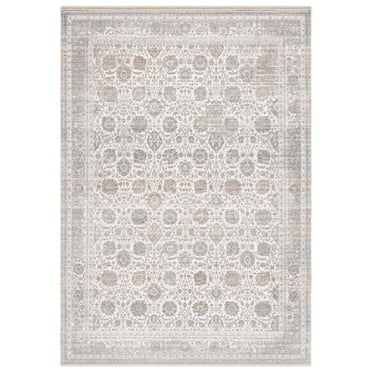 SAFAVIEH Harlow Daithi Geometric Area Rug, Grey/Ivory Blue, 2'6" x 4'