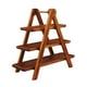 thumbnail image 2 of Mesa plegable de madera para aperitivos | Bandeja de picnic portátil de 3 niveles para vino, comida y bebidas | Ideal para playa, camping, autocaravanas y conciertos al aire libre | Mesa de centro, 2 of 9