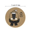 thumbnail image 3 of 500pcs 1 Rolls Christmas Stickers Merry Christmas Label Stickers Christmas Stickers Shape Snowflakes Christmas Tree Snowman Adhesive Packaging Decoration for Party Christmas Card Envelope, 3 of 5