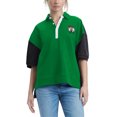 thumbnail image 4 of Women's Tommy Jeans Kelly Green Boston Celtics Taya Puff Sleeve Pique Polo Shirt, 4 of 4