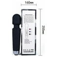 thumbnail image 2 of Mini Wand Massager, Waterproof Wand Massager, Wireless USB Chargeable Wand Massage, 8 Powerful Speeds 20 Vibration Modes, Black, 2 of 5