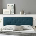 thumbnail image 4 of Modway Collins Tufted Twin Fabric and Wood Headboard in Gray/Azure Blue, 4 of 10
