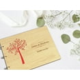 thumbnail image 6 of Darling Souvenir Personalized Engraved Laser Cut Wedding Guest Book Wooden Cover Sign-in Book Registry Guestbook Scrapbook-GR, 6 of 7