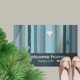 thumbnail image 4 of Alfombra Puerta de Entrada Poliéster Azul Alfombrilla Absorbente de Baño Antideslizante Fácil Cuidado 60cm x 40cm Decoración de Interiores Alfombrilla de Puerta de Inodoro, 4 of 5