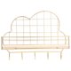 thumbnail image 1 of Estante de almacenamiento en forma de nube, de metal duradero, para montar en la pared, ideal para sala de estar y dormitorio (dorado)., 1 of 6