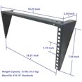 thumbnail image 5 of Jingchengmei Lightweight 4U 19 Inch Folding Vertical Wall Mount Rack Wall Mountable Server Rack, 5 of 5