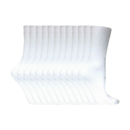 

Womens Plain Cotton Rich Socks | 12 Pair Multipack | Sock Snob | Thin Comfy Colourful Crew Ankle Socks for Ladies