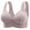 Purple-1, variant on Ohufall Wirefree Bras for Women ,Plus Size Front Closure Lace Bra Wirefreee Extra-Elastic Bra Adjustable Shoulder Straps Sports Bras 38B-48C, Summer