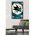 thumbnail image 2 of NHL San Jose Sharks - Maximalist Logo 23 Wall Poster, 22.375" x 34" Framed, 2 of 5