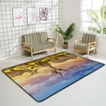 thumbnail image 4 of Crawling Indoor Carpet Play Mat Herd of Greater Kudu Sunset for Living Room Bedroom Educational Nursery Floor Mat Area Rug 63x48inch Carpet Runner, 4 of 6
