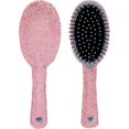 thumbnail image 1 of wonima44 , 1 Pack Pink Phinestone Hair Brush Bling Compact Comb Detangle Massage Air Cushion for Women Wet Dry, 1 of 1