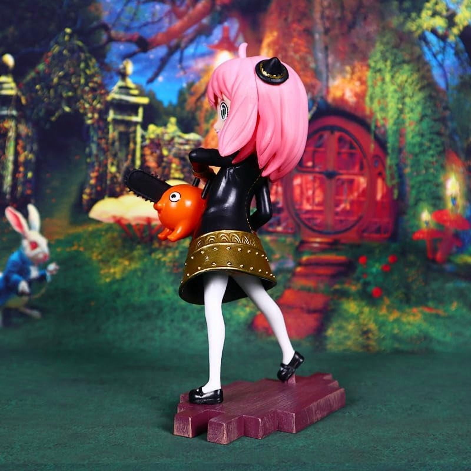 Newly Anya Figure Standing Anya Figurine 18cm/7.1inch Handmade PVC Anime Manga Game Character Cosplay Model Statue Collectible Craft Gift (a)