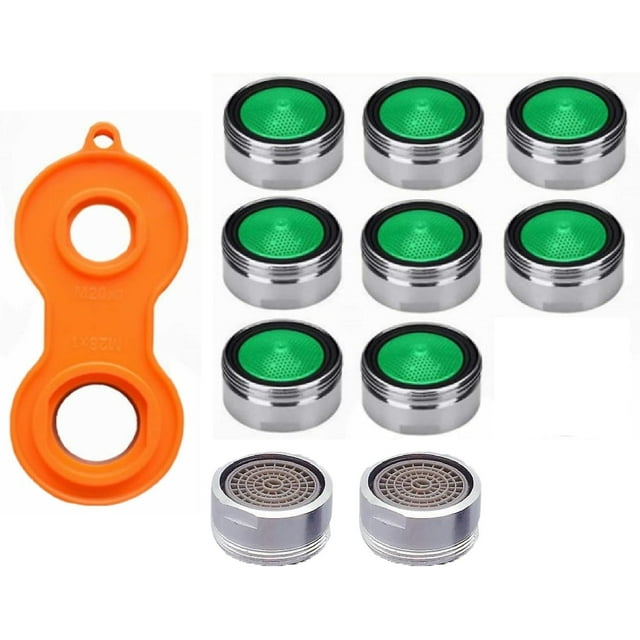 10 Pack Faucet Bubbler, Faucet Accessory Bubbler, Stainless Steel Filter, Faucet Filter Water Saver, Faucet Filter, with a Handle