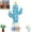 Blue, variant on BOPORO Vintage Christmas Luminous Cactus, Christmas Decor Creative Cactus, Pre-Lit Cactus Christmas Tree with Lights, Light Up Christmas Tree Cactus for Xmas Home Tabletop (1pc Green)