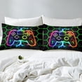 thumbnail image 4 of Erosebridal Gaming Sheet Set Twin Teens, Geometry Hexagon Bedding Sets Twin Size, Game Room Decor, 3-Piece (Top Sheet, Fitted Sheet, Pillowcase), 4 of 6
