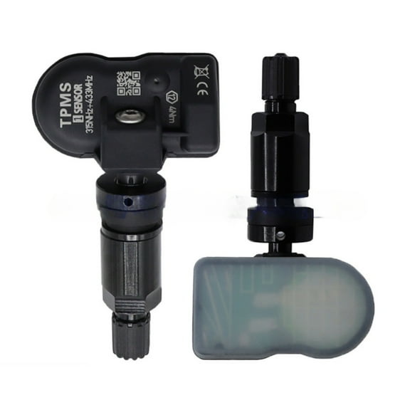 YH-TPMS universal programmable tire pressure sensor universal type 315-433MHz dual frequency in one black metal, 4 pieces per set