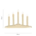 thumbnail image 2 of Holiday Time Christmas 5 Lights Candelabra With Clear Bulbs, 2 of 4