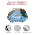 thumbnail image 4 of Yiaed Mallard Duck Swimming In A River Print Reusable Shower Cap & Bath Cap & Lined, Oversized Waterproof Shower Caps Designed for all Hair Lengths, 4 of 7