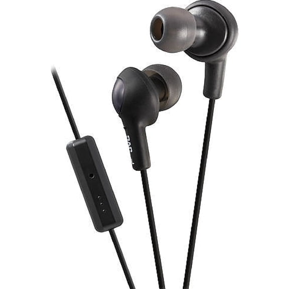 JVC Gumy Plus In-Ear Headphones with Remote & Mic, Black 1 ea