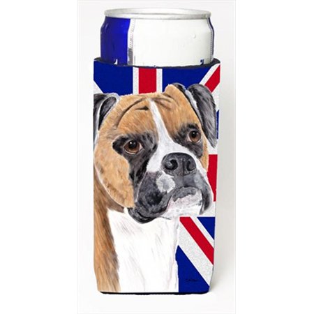 

Boxer With English Union Jack British Flag Michelob Ultra bottle sleeves For Slim Cans - 12 Oz.