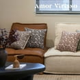 thumbnail image 6 of 1 PC Floral Throw Pillow Covers 20x20 Inch Farmhouse Pillows for Living Room Decorative Black, 6 of 8