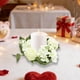 thumbnail image 5 of Corona de rosas de seda beige para candelabros y decoración de velas, ideal para bodas, fiestas y reuniones, y para realzar el ambiente festivo (1 unidad). JASKFLY, 5 of 8