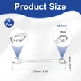 thumbnail image 2 of 3Pcs Combination Wrench 18mm Metric 12-Point Box and Open End Zinc Plated Steel, 2 of 7