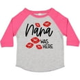 thumbnail image 3 of Inktastic Nana Was Here Red Kisses Boys or Girls Toddler T-Shirt, 3 of 5
