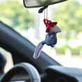thumbnail image 6 of Possum Car Charm - 2025 New Opossum Gifts Rearview Mirror Accessory Swinging Car Ornament,Cute Car Mirror Aesthetic Decor Hanging Pendant Accessories Things,Cool Car Dashboard Decorations(A), 6 of 9