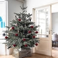 thumbnail image 4 of 10 bolas de tela a cuadros de búfalo, bolas pequeñas envueltas en tela navideña de 2,16 pulgadas, adorno colgante de Navidad para decoración de fiesta de Halloween, árbol de Navidad Pa, 4 of 5