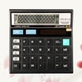 thumbnail image 1 of HINTRMENT 1Pack Financial Calculator Simple Design Black ABS Rectangular for Office Work and School Study, 1 of 8