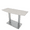 Lakeland Salt w/Silver Base, variant on Small Arc Rectangle Shaped Console Table Office Or Living Room 20x45