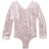 Danskin Now - Girl's Panne Velvet Strappy-Back Leotard