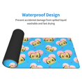 thumbnail image 5 of Disketp Gaming Mouse Pad Avocado Lovers Pattern Large Mouse Mat Long Extended Desk Pad Non-Slip Rubber Mice Pads Stitched Edges Thin Pad (11.8x31.5 Inch), 5 of 9