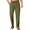 Army Green, variant on COOFANDY Men's Cotton Linen Pants Elastic Waist Drawstring Summer Beach Trousers Casual Yoga Pant