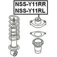 thumbnail image 2 of Febest REAR SHOCK ABSORBER SUPPORT LEFT # NSS-Y11RL OEM 55321-WA003, 2 of 2