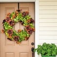 thumbnail image 5 of St Patrick’s Day Green Wreath 14.2 In, Artificial Shamrock Door Or Wall Decor For Indoor Outdoor Use, Gold Accent, Fade Resistant, Seasonal Entryway Highlight, Gift Ready, Easy Hang, 5 of 7