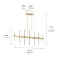 thumbnail image 4 of Kichler Lighting - Sycara - 994W 14 LED Chandelier-22.25 Inches Tall and 5, 4 of 10