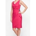 thumbnail image 3 of ALEX EVENINGS $209 Womens New 0225 Pink Ruched Midi Sheath Dress 12P Petites B+B, 3 of 3