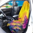 thumbnail image 3 of XYZCANDO Neon Tropical Palm Tree Car Seat Towel Cover - Sweatproof, Waterproof Protector - Universal Fit for Cars, SUVs, Trucks - Moisture-Wicking Summer Auto Accessory, 3 of 9